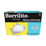 MICA TERMICA 90X135 MM BARRILITO C/100 MT204