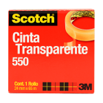 CINTA ADHESIVA 24 X 65 #550 SCOTCH 3M