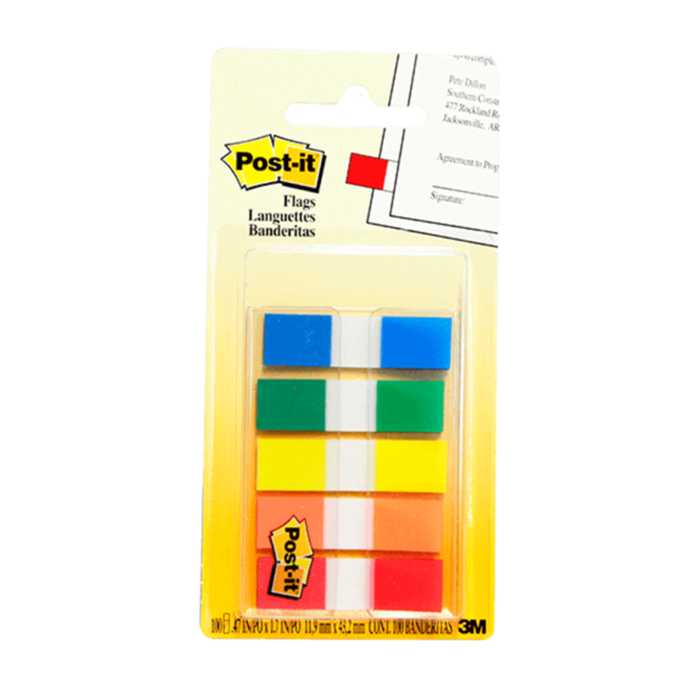 NOTA ADHESIVA MINIBANDERITAS POST IT 5 COLORES MOD 683-5CF 70005289114 (L)