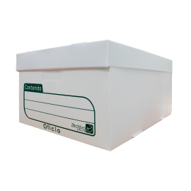 CAJA DE ARCHIVO MUERTO PLASTICO T/OFICIO 50 X 38 X 25 CM PZ C/GRAPA MYC (L)
