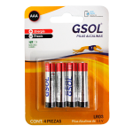 PILA ALCALINA AAA C/4 GSOL 1101 (L)
