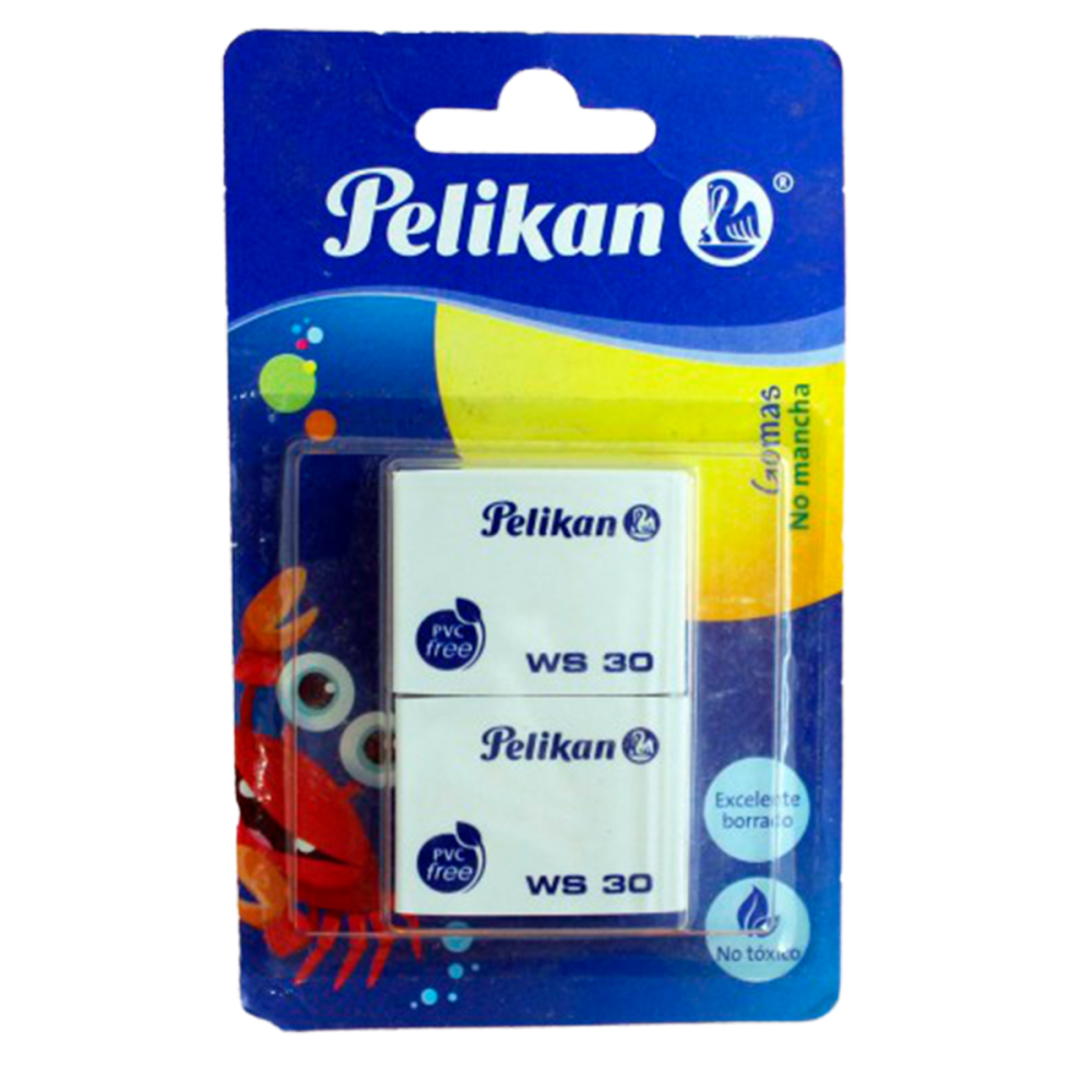 BORRADOR BLANCO C/2 WS30 BLISTER 06511600 PELIKAN