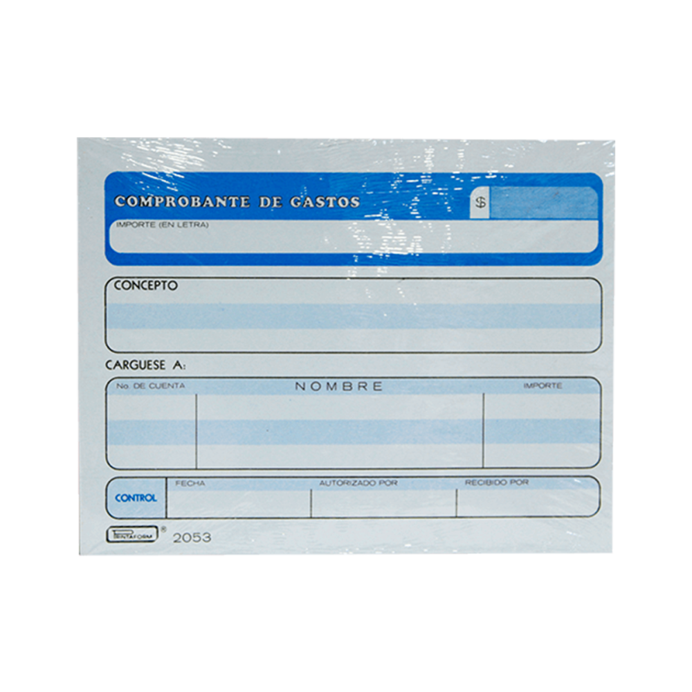 BLOCK COMPROBANTE DE GASTOS #2053 PRINTAFORM