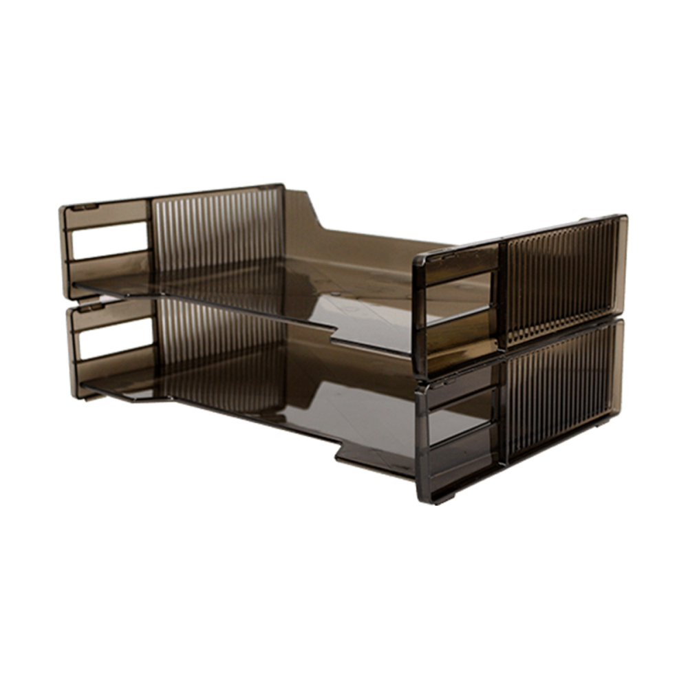 CHAROLA MODULAR DOBLE T/CARTA PRINTAFORM HUMO PAQ C/2 #0103