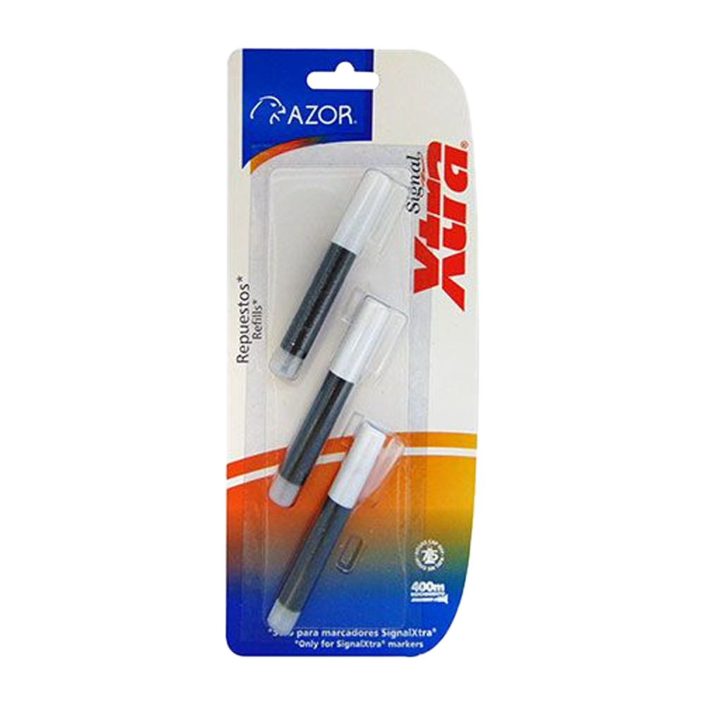 REPUESTO P/MARCADOR PERMANENTE NEGRO BL.C/3 SIGNAL XTRA MOD. 41131 REPUESTO P/MARCADOR PERMANENTE NEGRO BL.C/3 SIGNAL XTRA MOD. 41131