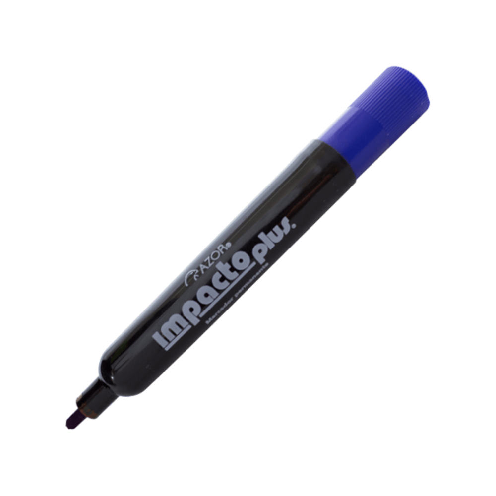 MARCADOR PERMANENTE CINCEL AZUL IMPACTO PLUS PC 301.5000AZ AZOR MARCADOR PERMANENTE CINCEL AZUL IMPACTO PLUS PC 301.5000AZ AZOR