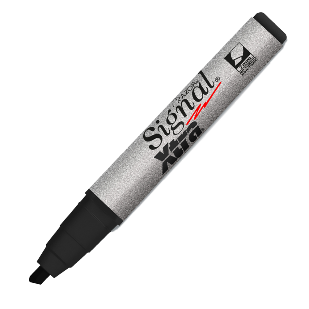 MARCADOR PERMANENTE CINCEL NEGRO SIGNAL XTRA BLISTER 301.40101 AZOR MARCADOR PERMANENTE CINCEL NEGRO SIGNAL XTRA BLISTER 301.40101 AZOR
