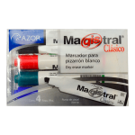 MARCADOR P/PIZARRON SURTIDO BASICO CLASICO C/4 MAGISTRAL BLISTER 301.83474 AZOR