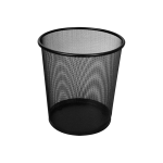 CESTO BASURA SABLON MALLA METALICA NEGRO 8055NE