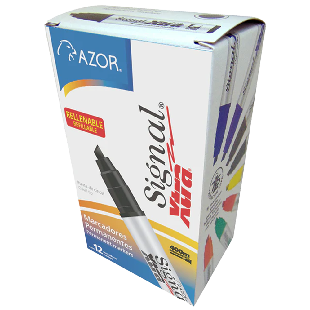 MARCADOR PERMANENTE CINCEL AZUL SIGNAL XTRA PC 301.40003 AZOR