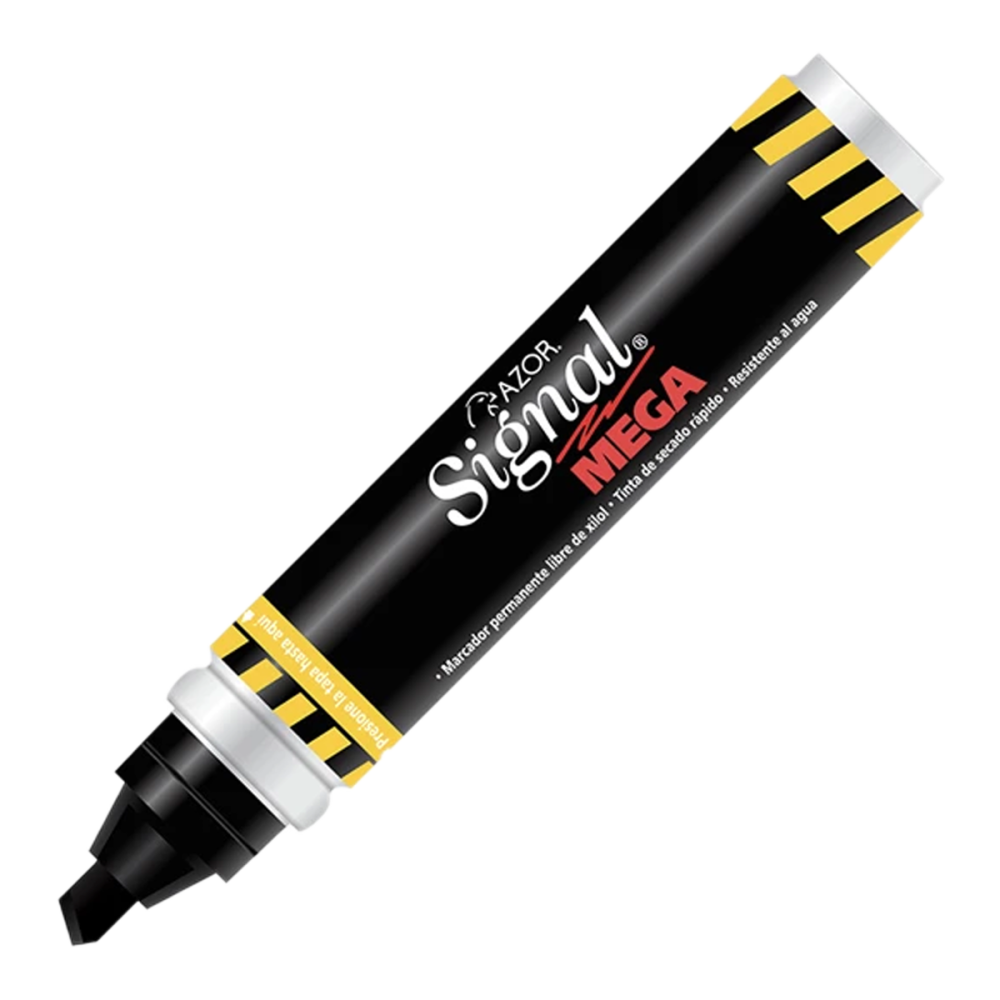 MARCADOR PERMANENTE SIGNAL MEGA NEGRO 301.1500NE