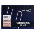 BLOCK VALE PROVISIONAL DE CAJA ESTRELLA MOD 136