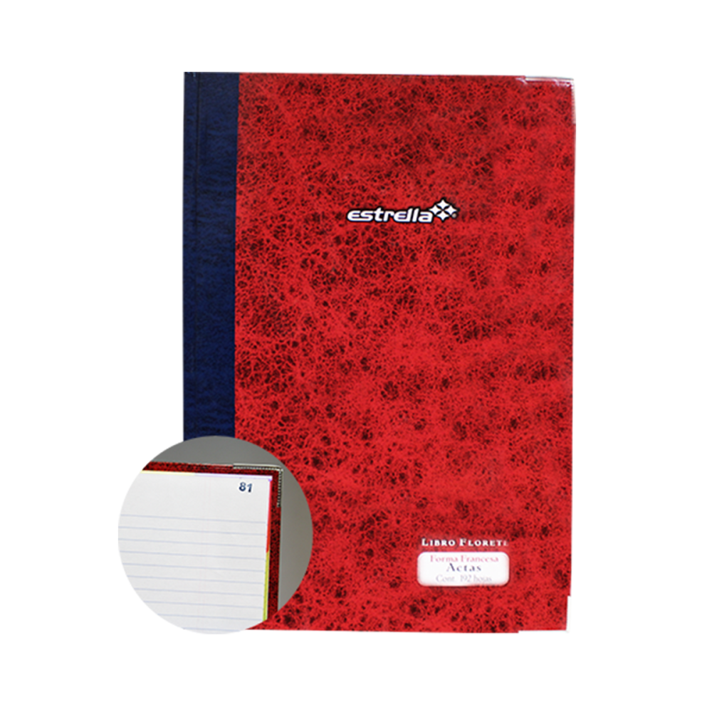 LIBRO ACTAS 192 HJS FLORETE ESTRELLA 114 (L)