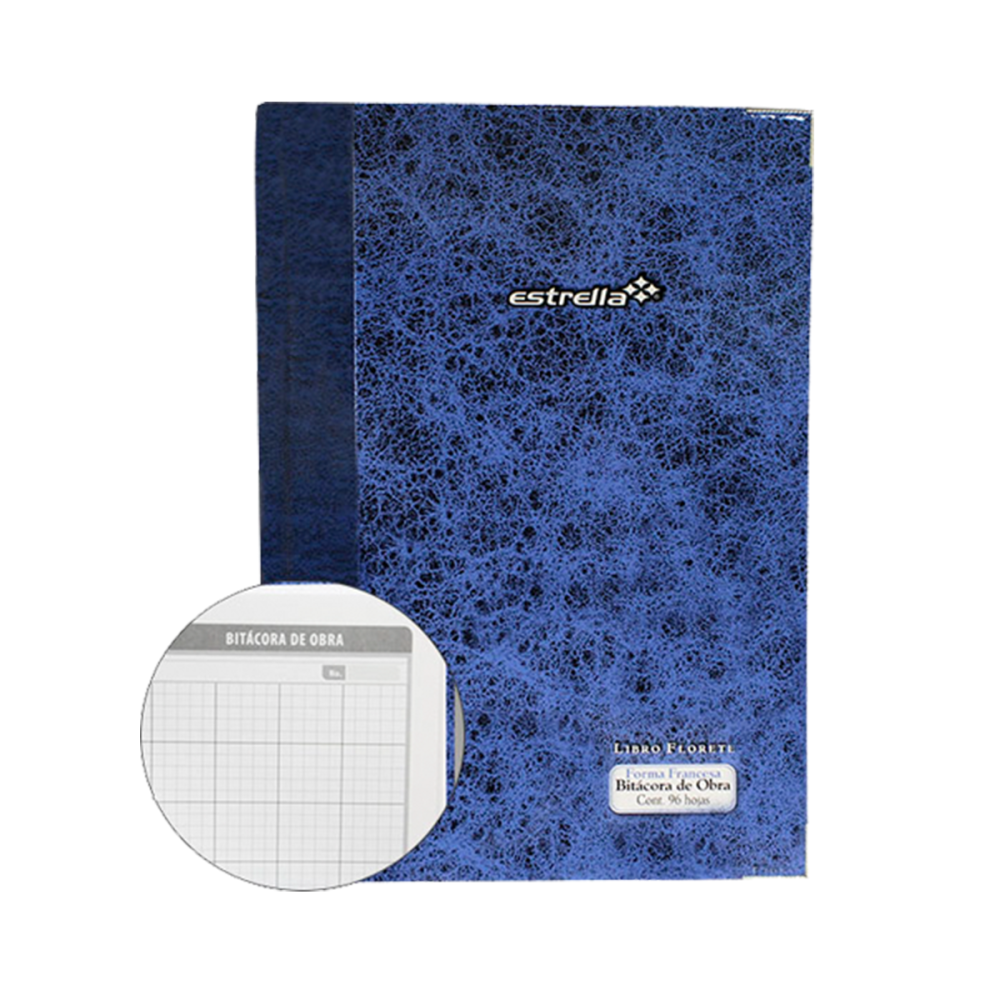 LIBRO BITACORA OBRA 96 HJS FLORETE ESTRELLA 469 (L)