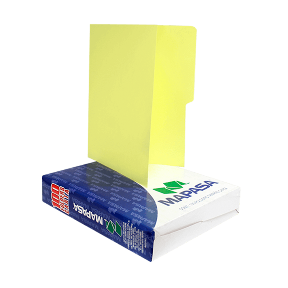 FOLDER CARTA AMARILLO CANARIO MAPASA (L)
