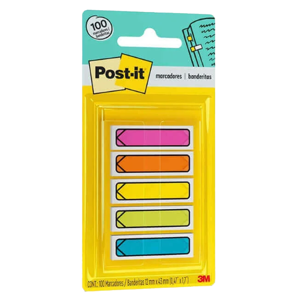 NOTAS ADHESIVAS BANDERITAS 684-ARR2 NEON