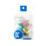 SUJETADORES DE PAPEL 1 25 MM C/4 BOLSA ITRADE KA-6059
